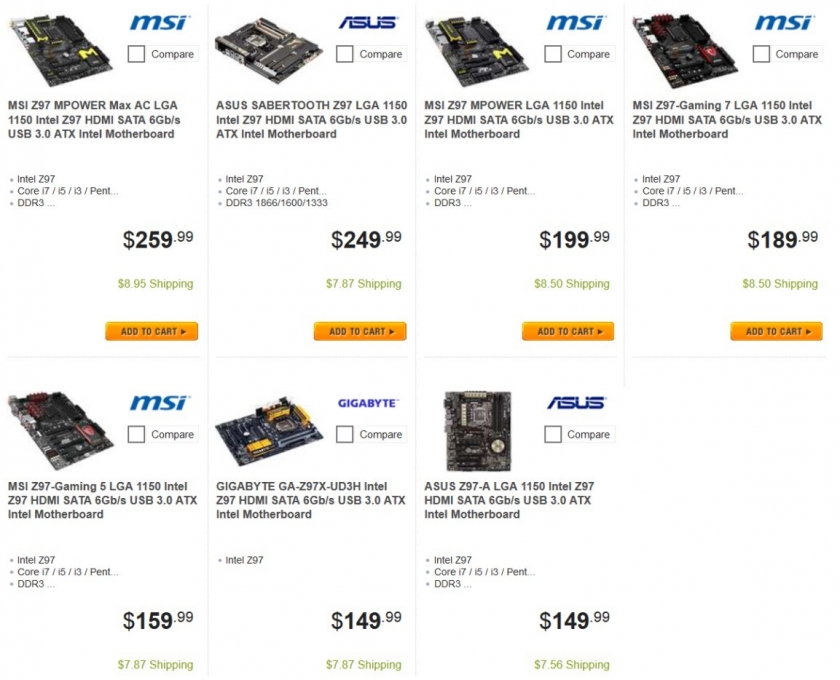 Z97 precios newegg