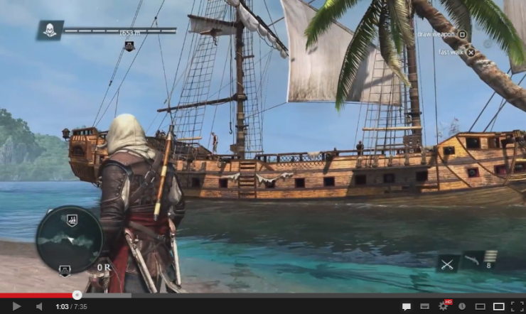 Primer Video Gameplay De Assassin S Creed Iv Black Flag Ozeros