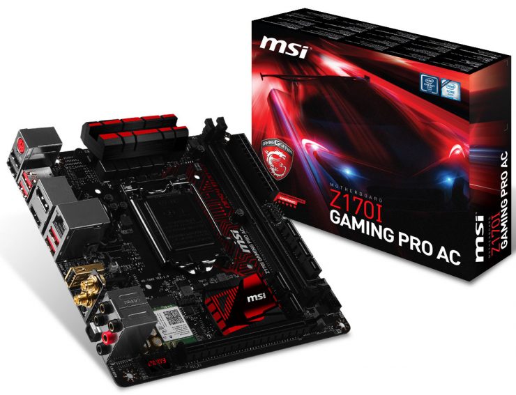 Msi z170i gaming pro ac обзор