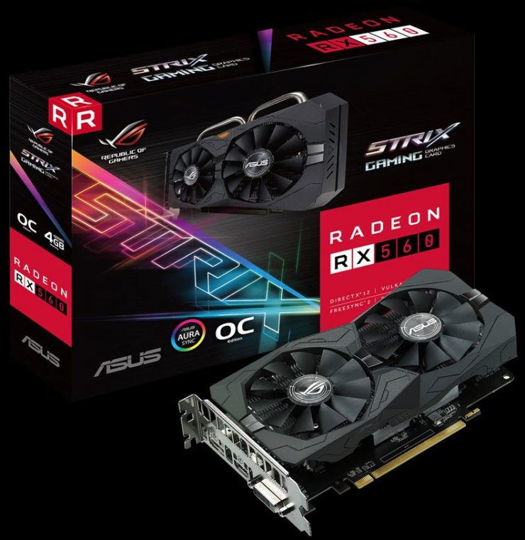 Asus rx 560 4gb rog strix разгон