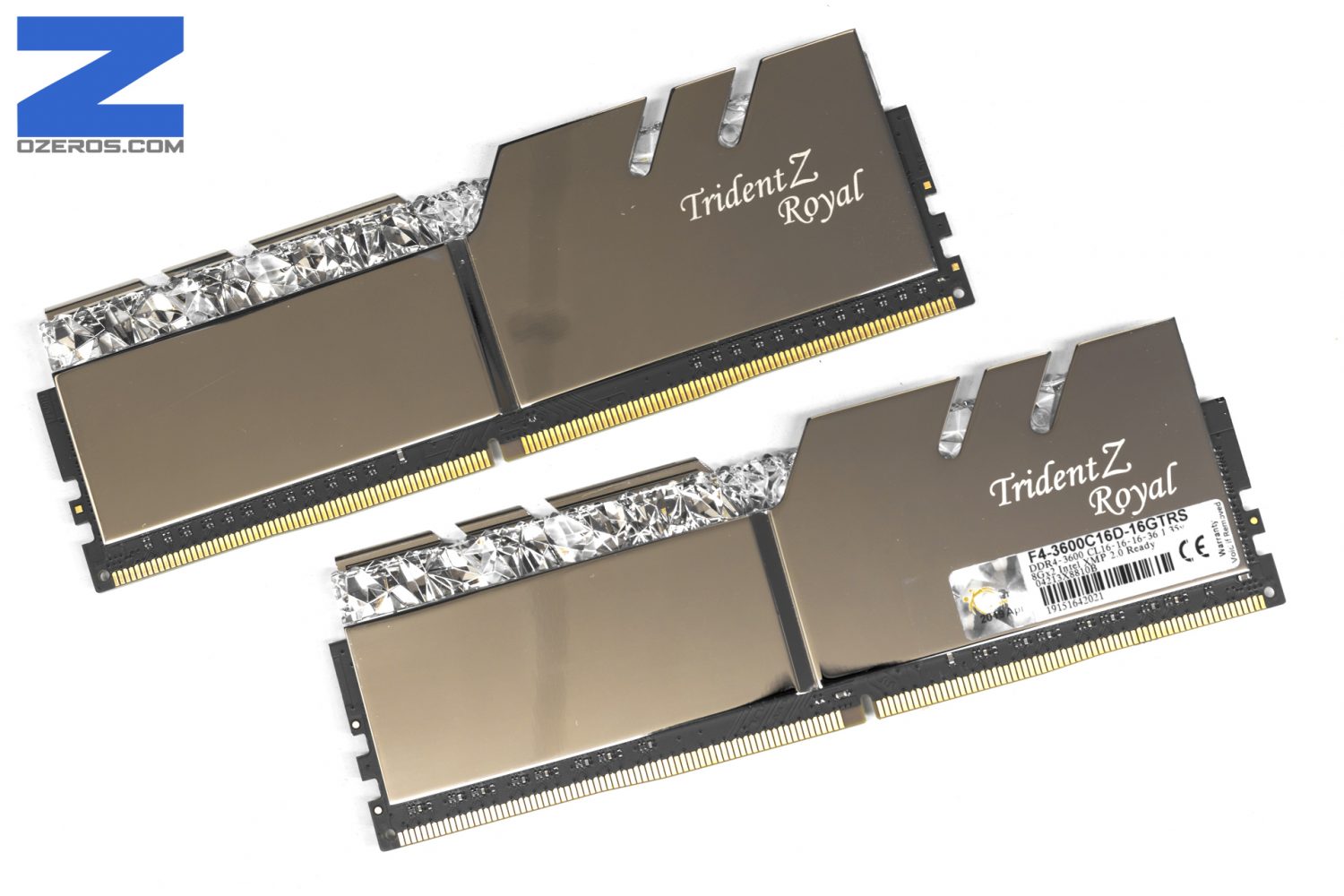 Review: Memorias RAM G.SKILL Trident Z Royal 3600 MHz 2x8GB - OZEROS