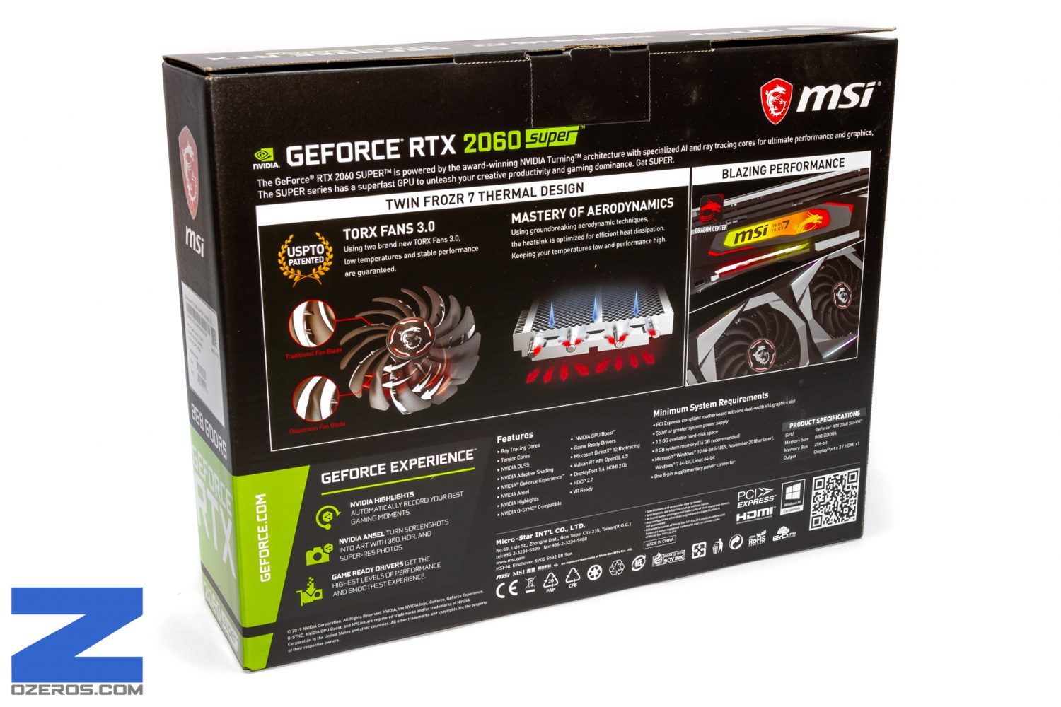 Review Tarjeta Gráfica Msi Geforce Rtx 2060 Super Gaming X Ozeros